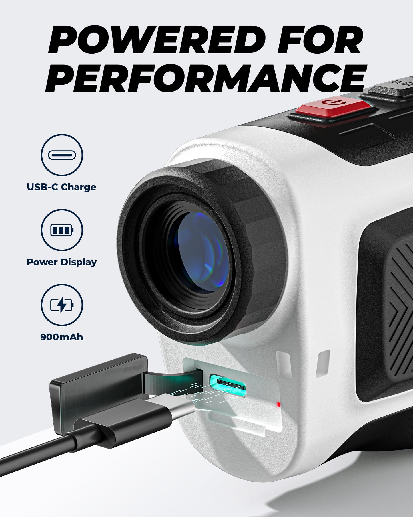 TAKENJOY 1200Yards Golf Rangefinder, 7X Magnification Accuracy for Golfing/Hunting, Rechargeable Range Finder with Slope Compensation